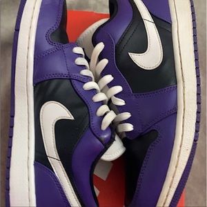 WMNS Nike Court Vsion Low (purple Black)(GS)